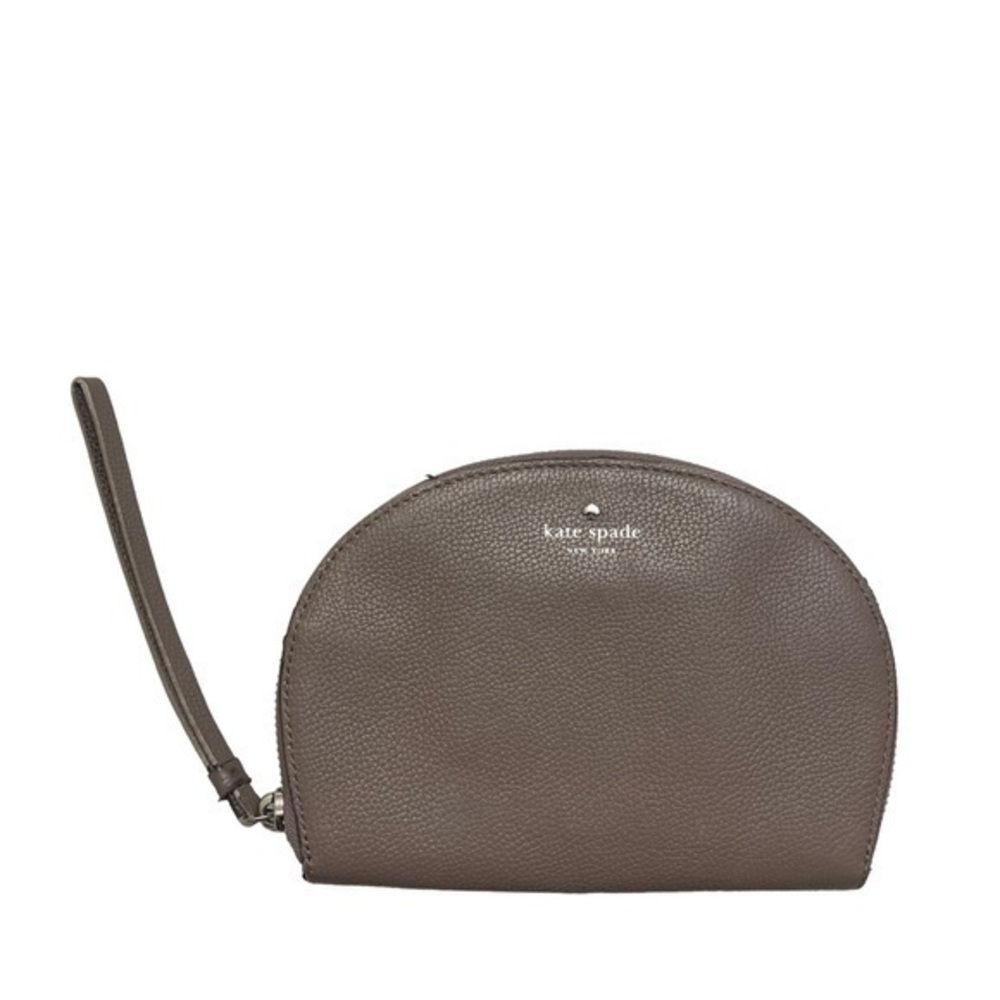 Kate spade gray taupe wristlet clutch bag